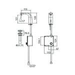 Roca Z5A5709C4N L20-E 感應面盆單冷龍頭（AC交流電）